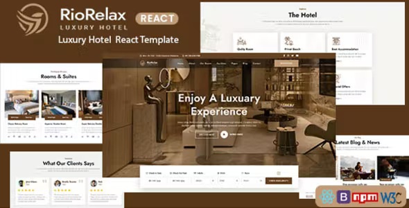 Best Luxury Hotel React Template