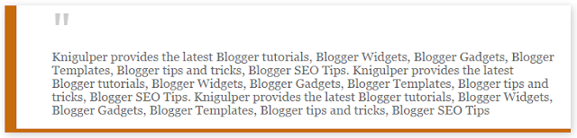 Blogger Blockquote widget style 4