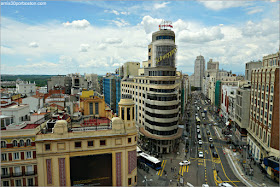 Vista de la Gran Vía de Madrid