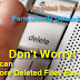How to recover deleted files