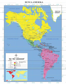 Benua Amerika Beserta Pembagian Wilayahnya