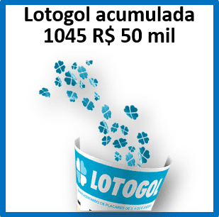 Acumulada lotogol 1045 promete prêmio de R$ 50 mil