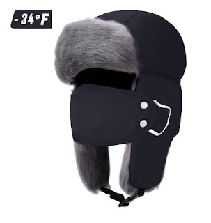 Trapper Hat Winter Hats for Men Women Russian Ushanka Hunting Hat for Winter Outdoor Activies, Warm Windproof Waterproof
