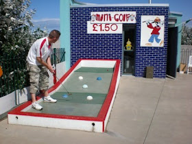 Crazy Golf at Drift Park in Rhyl