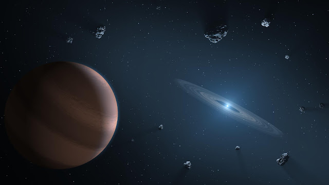 Exoplanet and debris disk orbiting a polluted white dwarf