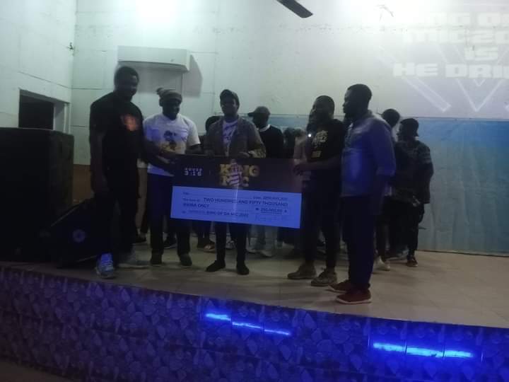 naira  [Congrats] Gospel Rapper 'Hedrillz', Wins 'KING OF THE MIC' contest, goes with 250,000 naira