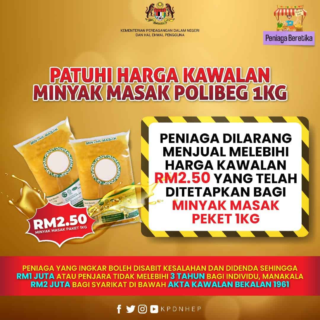 Harga Minyak Masak Terkini 2024 Malaysia