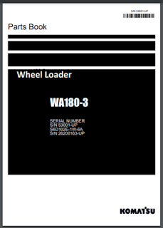 WA180-3 Parts Book Catalog Wheel Loader Komatsu