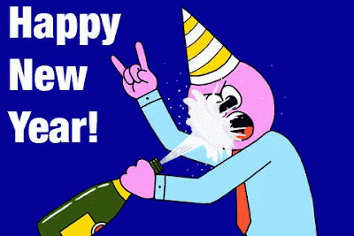 Happy New Year 2018 Animated Funny Gif Images Wallpaper Greetings Photos