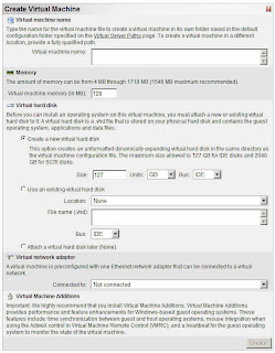 reate virtual machine