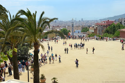The main square of the Güell Park