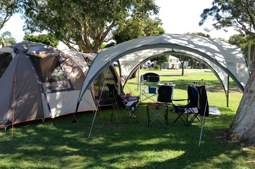 camping set up