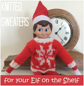 Knitted sweaters and jumpers for your Elf on the Shelf