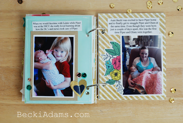 Create a Mini Album with the HSN We R Memory Keepers Fuse Tool Kit with @jbckadams Becki Adams [ad]  #scrapbooking #Minialbum #papercrafting #WRMKFuse