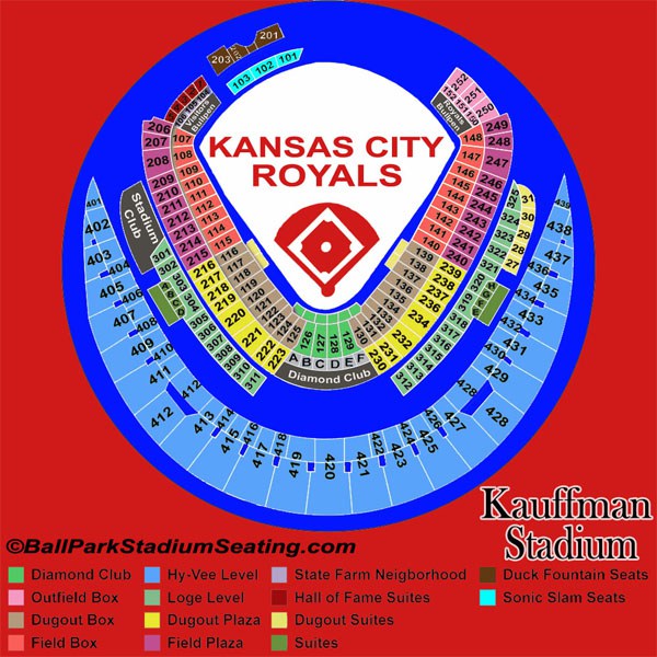 Kauffman Stadium Maps Seating Charts and Tickets to Kauffman