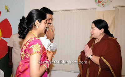 Jayalalitha with Karthi & Ranjini stills