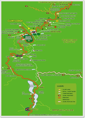 Cameron Highlands map snatched from the internet