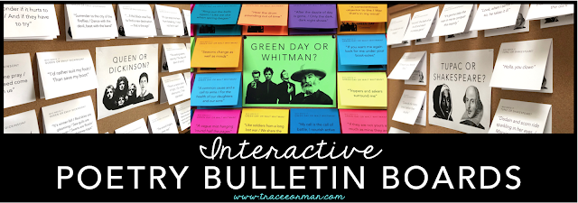 Students will love these interactive poetry-inspired bulletin boards!