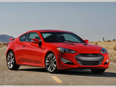 From the inside Hyundai Genesis Coupe model year 2013 