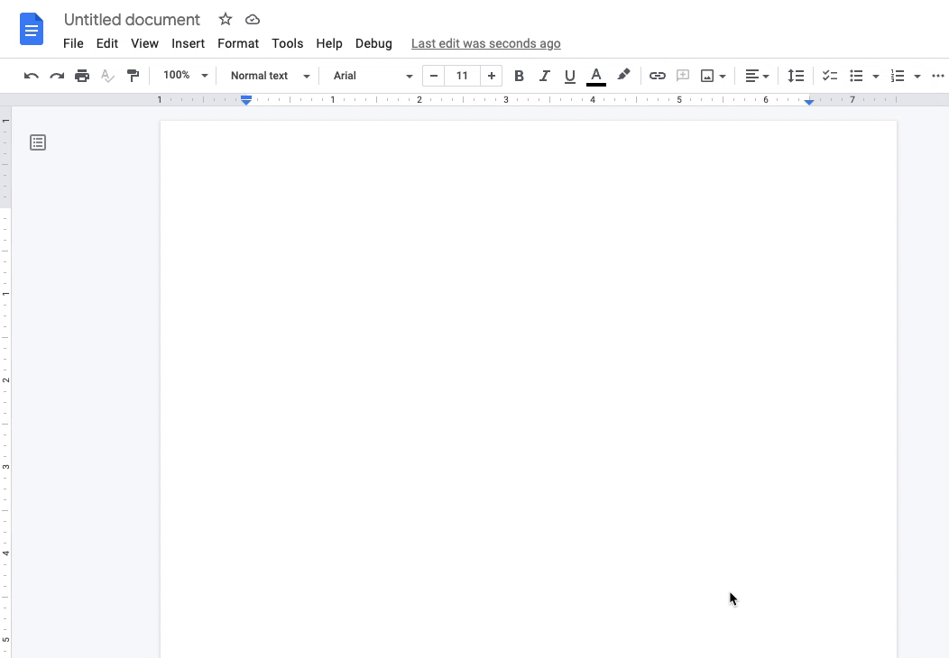 Animated GIF demonstrating how to directly insert an emoji in Google Docs