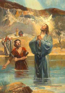 <br />Jesus Christ Requests Baptism with john photo