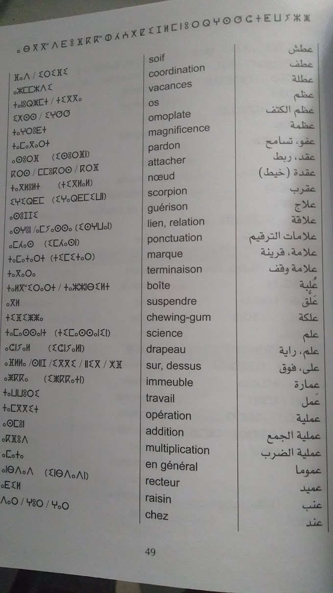 تعليم اللغة الامازيغية , تعلم جمل امازيغية