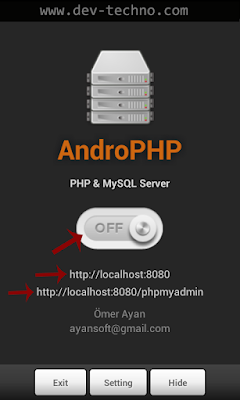 androphp server