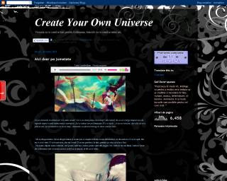 Pagina blogului : Create Your Own Universe