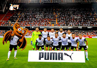 VALENCIA C. F. Temporada 2021-22. Mamardashvili, Gabriel Paulista, Maxi Gómez, Alderete, Gonçalo Guedes. Thierry Correia, Cheryshev, Gayá, Carlos Soler, Hugo Guillamón, Daniel Wass. VALENCIA C. F 3 DEPORTIVO ALAVÉS 0. 27/08/2021. Campeonato de Liga de 1ª División, jornada 3. Valencia, estadio de Mestalla. GOLES: 1-0: 3’, Wass. 2-0: 45+2’, Carlos Soler. 3-0: 61’, Guedes.