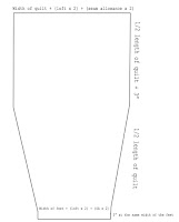 backpacking quilt diagram plan layout