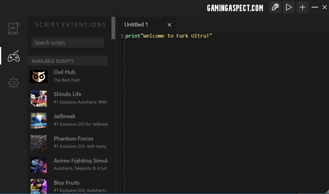 Furk Ultra Free Roblox Script Executor Working Undetected - roblox hack de plus script