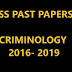 CSS Criminology Past Papers