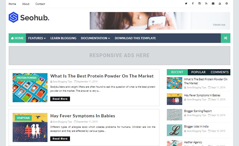 SeoHub Fast Loading Blogger Template SeoHub Fast Loading Blogger Template