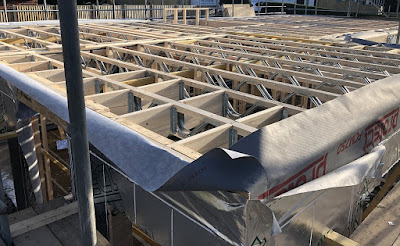 View of ground floor from scaffolding above