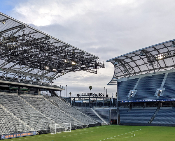 A photo I took at the Banc of California Stadium near downtown Los Angeles...on December 12, 2022.