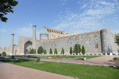De turismo por Samarcanda en Uzbequistán, viajes