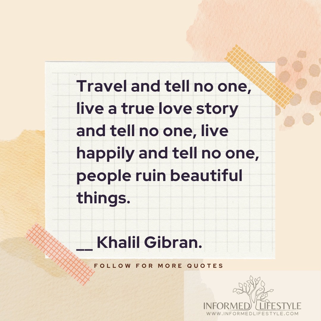 travel and tell no one