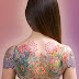 Stylish Traditional Tattoo Tree Design For Women Full Back