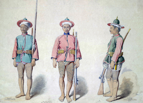 Burmese infantry soldiers.