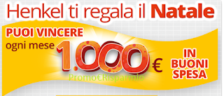 Logo Concorso Henkel ti regala il Natale con 1.000 euro in buoni spesa