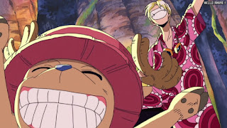 ワンピース アニメ 空島 スカイピア 166話 キャンプファイヤー 宴 サンジ チョッパー | ONE PIECE Episode 166 Skypiea