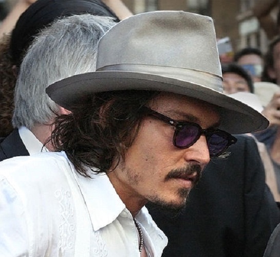 Johnny Depp Knit Hat. Johnny Depp Beanie Hat. Johnny Depp looks calm cool