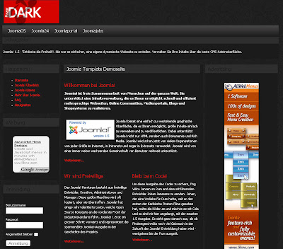 Razordark - шаблон для Joomla 1.5