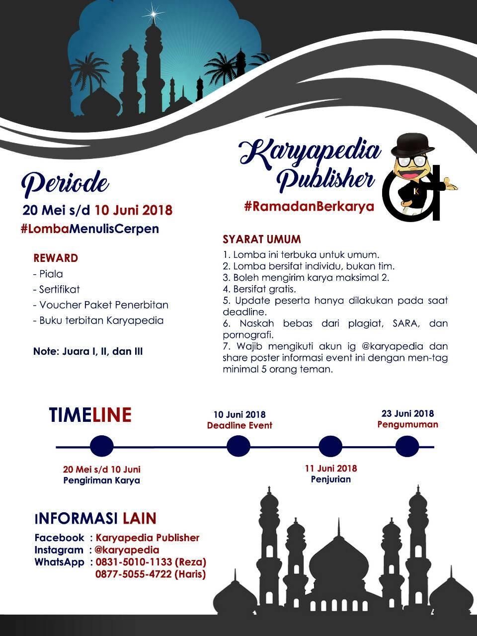 Lomba Menulis Cerpen Tema Ramadhan - Karyapedia Publisher 