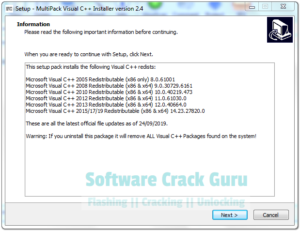 Multipack Visual C Installer 2 4 In A One Setup Latest