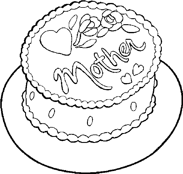 Birthday Coloring Pages For Mom