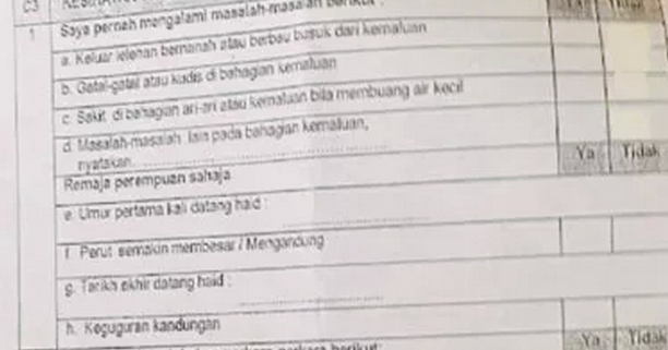 Ibu Bapa kecam sekolah rendah beri murid borang kaji 