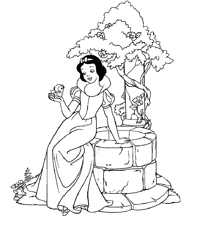 coloring pages of disney characters - Disney Princess coloring pages printable games