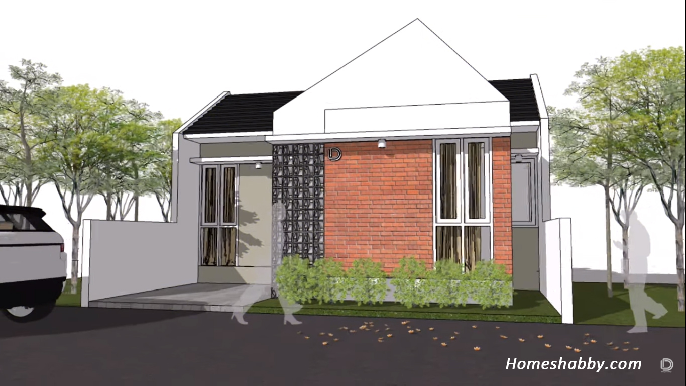 Rumah Hemat Biaya Desain Dan Denah Rumah Minimalis Ukuran 8 X 10 M Yang Elegan Dan Modern Homeshabbycom Design Home Plans