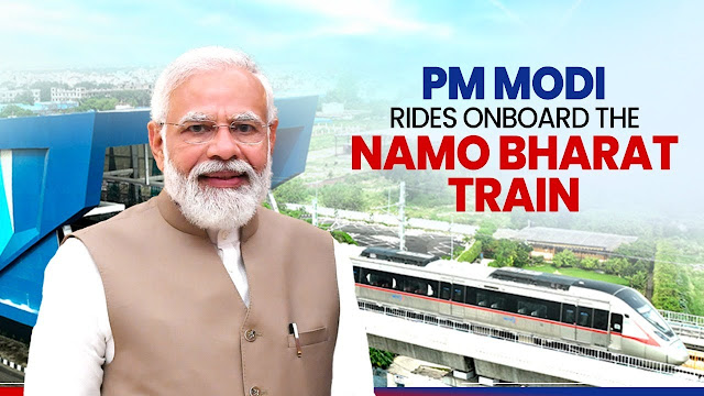 நமோ பாரத் ரயில் சேவையை தொடங்கி வைத்தார் பிரதமர் மோடி / PM Modi launched Namo Bharat train service